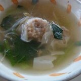 シュウマイで作る中華スープ